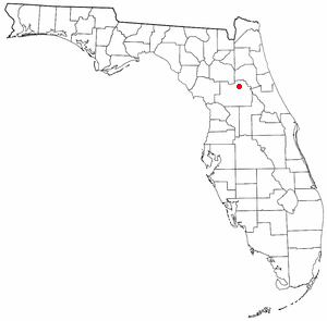 Location of Salt Springs, Florida