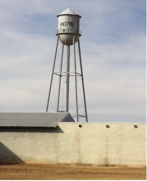 Water tower Anton Texas