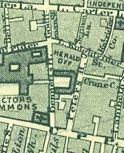 Herald Office, London - Stanford Map of London, 1862