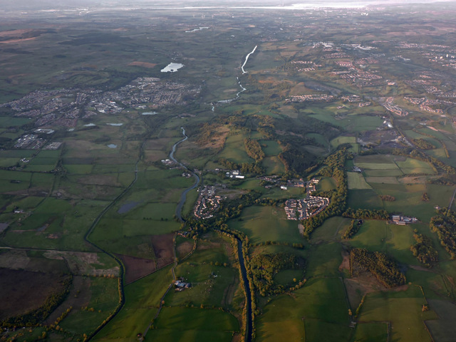 Twechar from the air (geograph 4517301)
