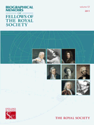 Biographical Memoirs of Fellows of the Royal Society, 2011 cover.gif
