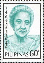 Stamp with image of Concepción Felix Roque.jpg