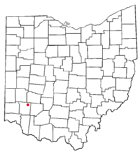 Location of Waynesville, Ohio