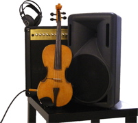 Electric Violin handmade by violinmaker CJK