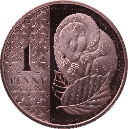 British one penny coin 2023 reverse