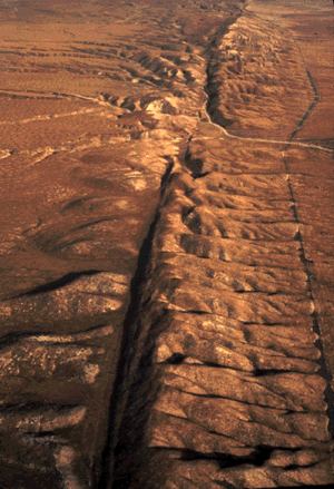 San Andreas Fault Aerial View