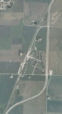 Bigelow, Minnsota, satellite photo