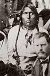Ochinee of Cheyenne and Arapaho Delegation, Camp Weld, September 28, 1864 (cropped)