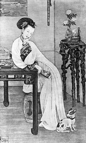 The Qing Dynasty Ci-Xi Dowager Empress of China at the time being the Imperial Concubine Yi