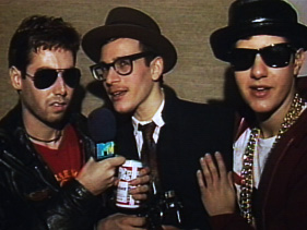 Adam Yauch, Ricky Powell and Mike D in 1986