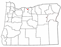 Location of Boyd, Oregon