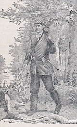 Peter Navarre illustration from Henry Howe's History of Ohio (1888)