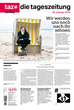 Die Tageszeitung front page 2018-10-30.png