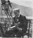 Karl Rapp at telescope