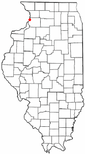 Location of Fulton, Illinois