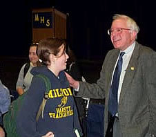 Bernie Sanders at Milton High School - Milton, Vermont