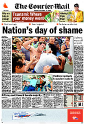 Courier-Mail front page 12-12-2005