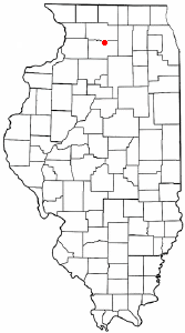 Location of Ashton, Illinois
