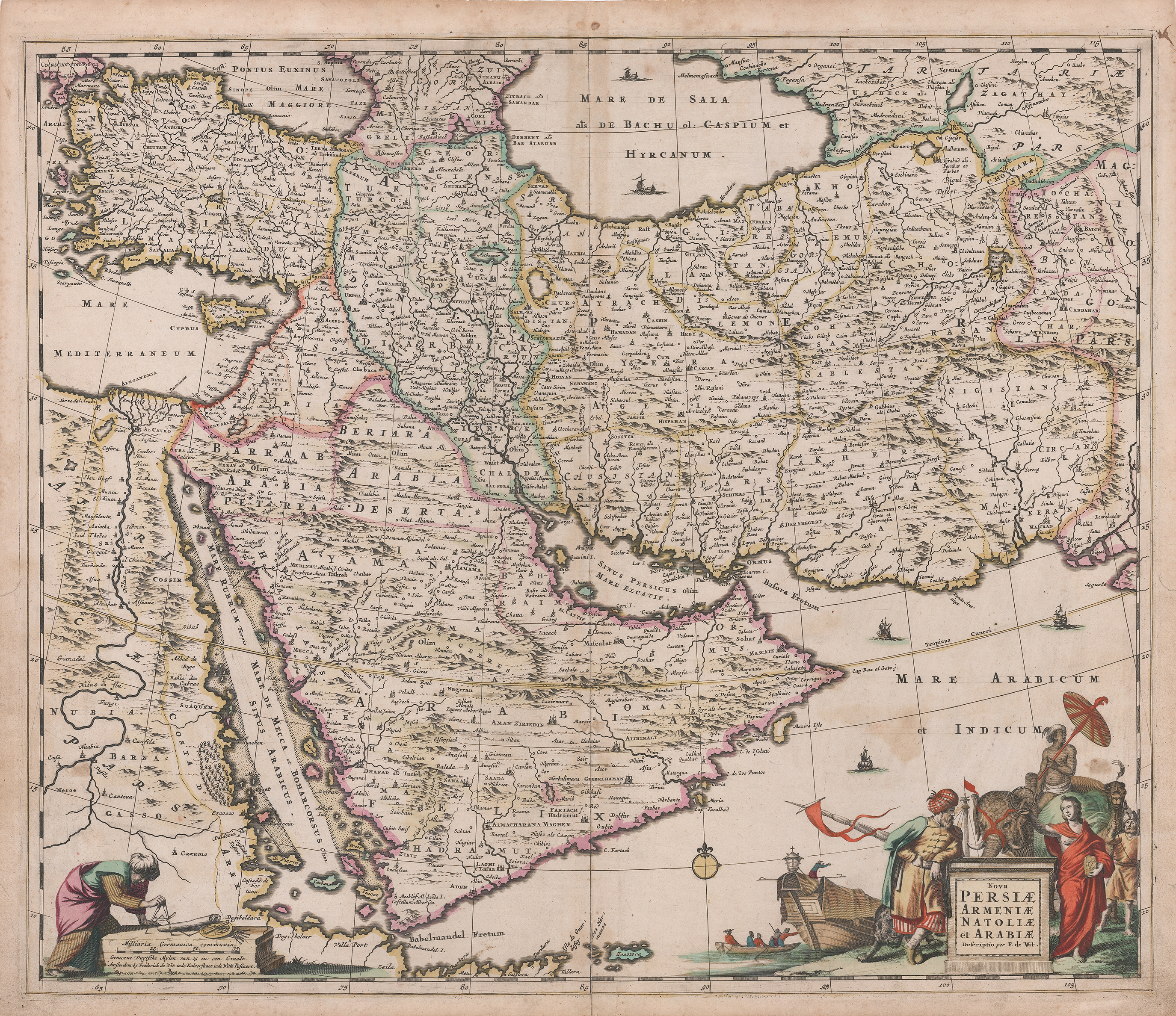 Image: Map of the region bounded by the Saudi Peninsula, Red Sea