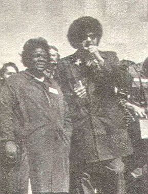 A photograph in which Johnnie Tillmon is on the left, and George Wiley (a founder and executive director of the National Welfare Rights Organization) is on the right