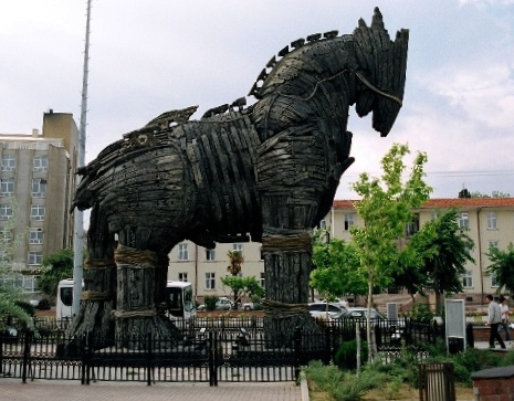 Trojan horse in Canakkale, Turkey