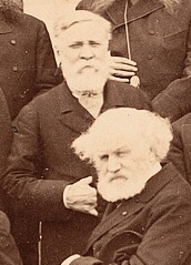 Frederick John Owen Evans and Jules Janssen at the International Meridian Conference (sepia)