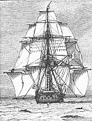 HMS Beagle full sail