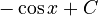 -\cos x + C