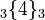 _{3}\{4\}_{3}