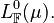 L_\mathbb{F}^0(\mu).