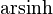 \operatorname{arsinh}