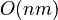 O(nm)