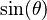 \sin(\theta)