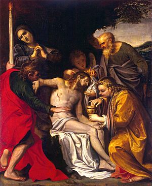 'Pieta' by Agostino Carracci, The Hermitage