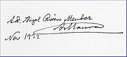 Ángel Rivero Méndez signature