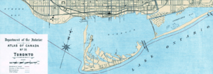 1906 Toronto Harbour map