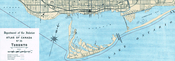 1906 Toronto Harbour map
