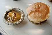 Aloo Puri, typical morning snack, Varanasi