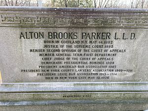 Alton B. Parker Headstone