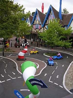 Alton Towers - Circuit voitures pour enfants