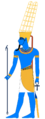 Amun post Amarna (azure skin color)