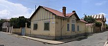An old house in the European quarter built during Italian Eritrea in the early 19th century in Asmara, Eritrea