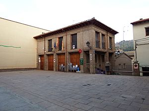 Town hall in Huerta de Vero.
