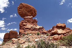 Balanced rock at arches national park