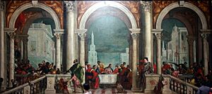 Banquet in the House of Levi by Paolo Veronese - Accademia - Venice 2016 (2)