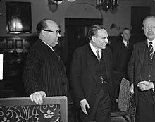 Benelux-conferentie in Den Haag van 10 tm 12 maart 1949 in de vergaderzaal van , Bestanddeelnr 903-2601