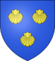 Blason-azur-3-coquilles-or