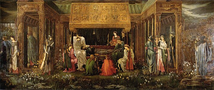 Burne-Jones Last Sleep of Arthur in Avalon v2