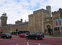 Cardiff castle front