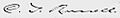 Charles Taze Russell's signature